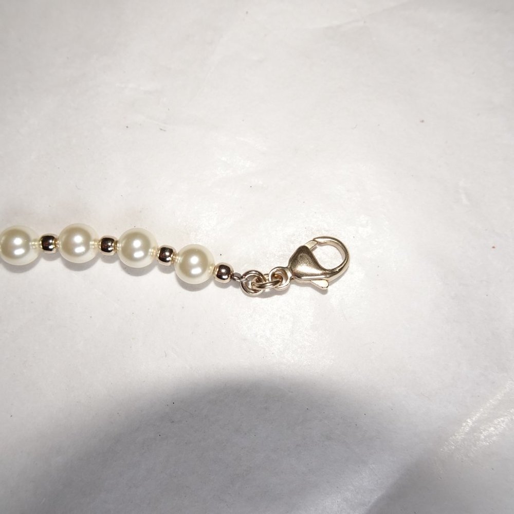 Chanel Pearl Crystal Necklace Vintage - Picture 13 of 14